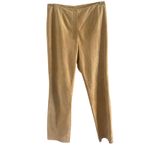 Yvonne Marie Suede Pants Size 4 Sand Beige Genuine Leather Western Slim Straight Tan Photo 1
