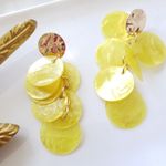 ZARA New!  Natural Shell Earrings Photo 4