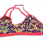 Tyr. Workout Bikini Modena Trinity Top Strappy Geometric Yellow Pink XL 14/16 Photo 0