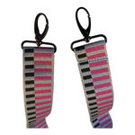 Adjustable Woven Crossbody Strap Pink, Silver & Black NWOT Pink Photo 3