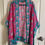 VINTAGE Tolani Collection Women's Kimono Floral Multicolor 3X Bohemian 90s Pink Photo 9