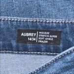 Buffalo David Bitton BUFFALO Aubrey Ankle Grazer Jeans Stretch Denim Women’s 14 / 34 Medium Wash Photo 7