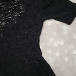 Free People Black Lace Peplum Open Back Top XS Photo 6