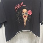 Her Universe H.E.R Black Graphic Tee with Pink Accents Photo 3