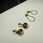 Trifari Signed Gold Tone Dangle Pierced Earrings Napier  Lot Of 2 Photo 9