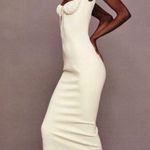 Helsa  Yasmin Maxi Dress Minimalist Ruched Slip Baby Yellow Ivory XS EUC Photo 1