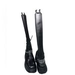 Sam Edelman NEW Circus NY by  Hayes Women's Black Leather Stud Motorcycle Boot Photo 10