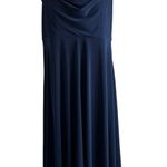 Catherines Catherine’s Navy Lace  Draped Bodice Handkerchief Hem Formal Dress 1X Photo 0