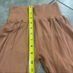 Free People Movement Leggings The Class Flare Ribbed Waist Tan Sz XS/S Workout Orange Photo 5