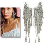 Free People Comeback Kid Ear Party NWT Dangles Rhinestones Fringe Western Boho Photo 2