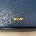 Versace  Virtus Shoulder Bag Blue Color Block with Gold Hardware EUC Photo 10