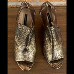 Marchez vous blue Gold Snake Nell Leather sandal Size 8 Photo 1