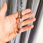 Angie Navy Striped Wide Leg Beach Pants Photo 3