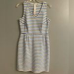 Old Navy Y2k Nautical Cotton Blue & White Summer Sleeveless Dress Photo 3