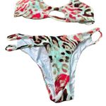 Tinibikini Tinibibikini swimwear size small multicolor leopard print cheeky sexy bikini set Photo 1