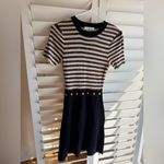 Sandro  Black Skirt with Gold Accents “redlake” Photo 2