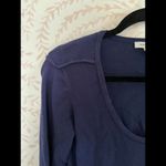 Boston Proper DISCOUNT SHIPPING EUC Knit Long Sleeve Dress -Size 8 - Navy Blue Photo 3