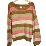 By Together Boutique Striped Crew Neck Sweater M Photo 0