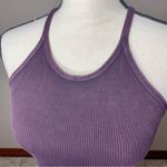 Free People Movement Happiness Runs Ribbed Crop Tank Top XS/S Purple Burgundy Size undefined Photo 2