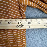 American Eagle top womens XS burnt orange striped soft & sexy slub oversized Photo 3