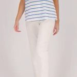 Denim & Co . Textured Knit Summer Sayings Short-Sleeve Striped Top A509472 1X NWT Photo 2