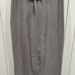 WAYF  Gray Knit Sweater Pull On Pants Tie Waist Super Soft Cozy Dressy Officewear Photo 0
