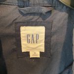 Gap Navy Floral Eyelet Utility Jacket Size M Photo 3