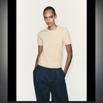 ZARA Short sleeve sweater gold buttons small Photo 1