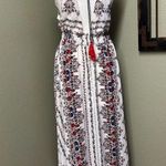 Soieblu boho vneck open tie back maxi dress Size M Photo 1