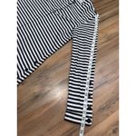 Akris Punto  Striped Long Sleeve Tunic Top Black White Button‎ Detail US 4 Photo 7