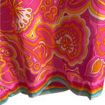 Trina Turk Morning Sunrise pink 70s inspired print Swim Cover Tunic Kaftan dress Photo 8