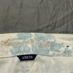 American Eagle  floral print denim shorts size 0 Photo 7