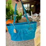 Coach  Ashley Carryall Shoulder Bag in Teal‎ Photo 1