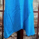 Socapri Tank Top 100% Flax Mediterranean Blue Made in Italy L Size L Photo 5