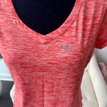 Umbro Orange White V- Neck Short Sleeve Workout Top Size Large Photo 1