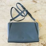 Michael Kors Sophie Surf Blue Soft Leather Small Messenger Crossbody Bag Photo 4
