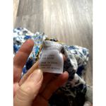 Floral‎ Crop Wrap Top Small White Blue Boho Cottagecore Prairie Italy Mamma Mia Photo 4