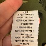 Danny & Nicole Vintage Inspired Green Midi Dress Resortwear Print Boho Artsy 12P Photo 4