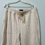 St. John  Collection Ivory Drawstring Sweatpants size Large French Terry Jogger Photo 3