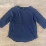 COS navy blue 3/4 sleeve pullover top Photo 0