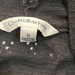 Croft & Barrow Bathing Suit Coverup with Zipper and Hood, , Women's Small Black Photo 2