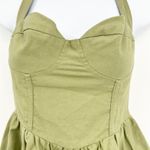 Princess Polly Womens Halter Corset Cotton Linen Blend Lyle Mini Dress Size 2 Photo 3