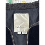 Elevenses Elévenses Bomber Jacket Embroidered Floral Black Pink Yellow Green Size S Photo 4