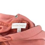 Favorite Daughter Hoodie Sweatshirt Cotton Embroidered Pink Size Large Photo 7