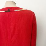 prAna [] Red Embroidered Lahela Coverup Tunic Mini Dress Long Sleeves Sz Medium M Photo 9
