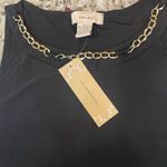 Chic Black Tank Top with Gold Chain Detail Size XL Photo 1