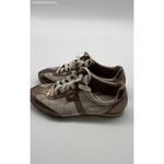 Coach  Brown Kinsley Q986‎ Metallic Signature Stripe Sneaker Women's - Size 6 Photo 1