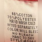 Aura - Red Floral Women's Blouse Size M Photo 7