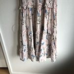 Saylor  Althea pink floral smocked midi dress size medium baby shower wedding Photo 3