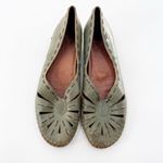 Pikolinos  Laser Cut Sage Green Leather Low Heeled Pull on Pumps Shoes Size 41 Photo 1